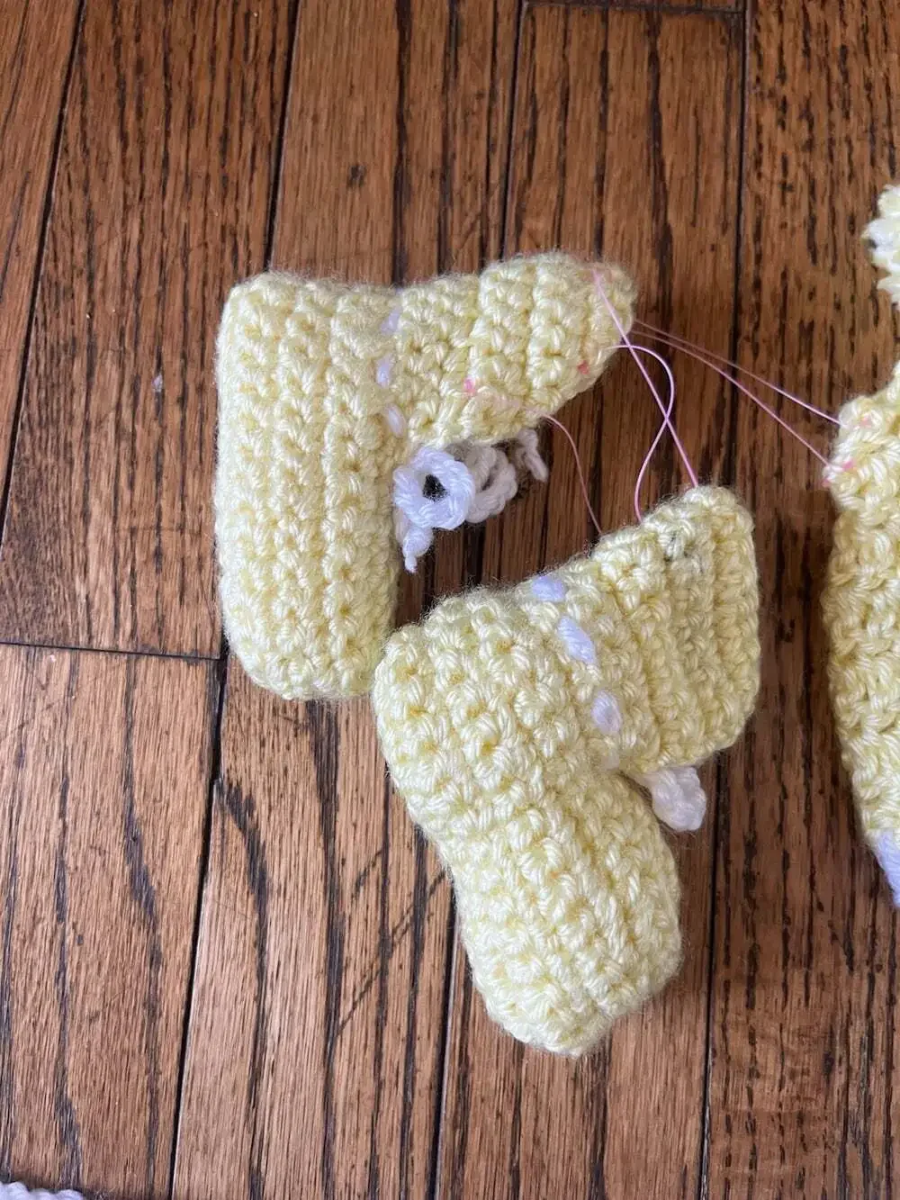 Crochet Baby Set Blanket Hat Booties Infant 0-3m Handmade Shower Gift Yellow